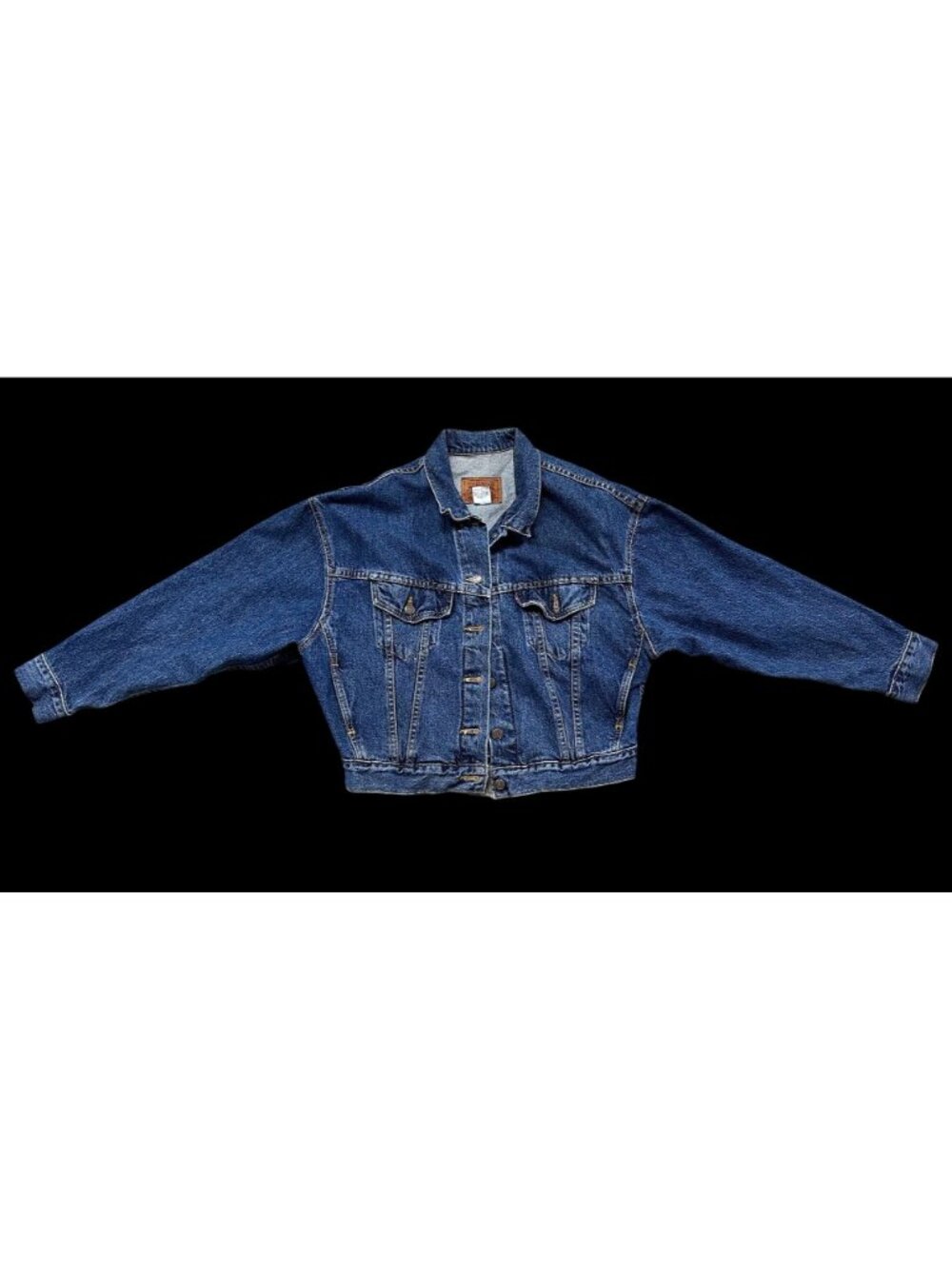 Vintage Levis Jacket Medium Blue Jean Denim Trucker Western 1980s USA Retro - Picture 2 of 11
